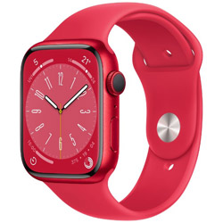 Apple Watch Series 8（GPSモデル）- 45mm（PRODUCT）REDアルミニウムケースと（PRODUCT）REDスポーツバンド - レギュラー  (PRODUCT)REDアルミニウム MNP43J/A