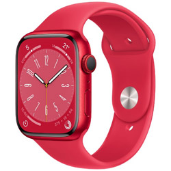 Apple Watch Series 8（GPS + Cellularモデル）- 45mm（PRODUCT）REDアルミニウムケースと（PRODUCT）REDスポーツバンド - レギュラー  (PRODUCT)REDアルミニウム MNKA3J/A