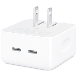 AC - USB充電器 MacBook・iPad対応 35W [2ポート：USB-C] デュアルUSB-Cポート搭載35Wコンパクト電源アダプタ  MNWM3AM/A
