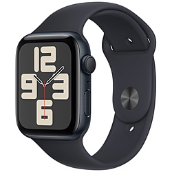 Apple Watch SE（GPSモデル）- 44mmミッドナイトアルミニウムケースとミッドナイトスポーツバンド - S/M  ミッドナイトアルミニウム MRE73J/A