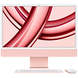 iMac Retina4.5K 24inch 2023 Apple M3 8コアCPU 10コアGPU 8GB 512GB MQRU3J/A ピンク