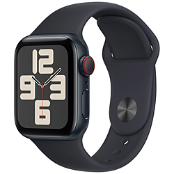 Apple Watch SE（GPS + Cellularモデル）- 40mmミッドナイトアルミニウムケースとミッドナイトスポーツバンド - S/M  ミッドナイトアルミニウム MRG73J/A