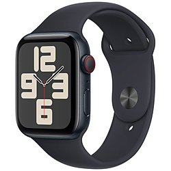 Apple Watch SE（GPS + Cellularモデル）- 44mmミッドナイトアルミニウムケースとミッドナイトスポーツバンド - S/M  ミッドナイトアルミニウム MRH53J/A