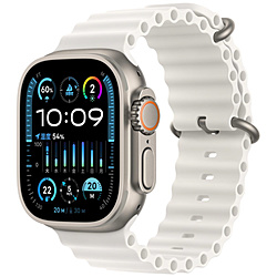 Apple Watch Ultra 2（GPS + Cellularモデル）- 49mmチタニウムケースとホワイトオーシャンバンド  ホワイトオーシャンバンド MREJ3J/A