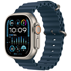 Apple(アップル) Apple Watch Ultra 2（GPS + Cellularモデル）- 49mmチタニウムケースとブルーオーシャンバンド  ブルーオーシャンバンド MREG3J/A