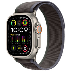 Apple Watch Ultra 2（GPS + Cellularモデル）- 49mmチタニウムケースとブルー/ブラックトレイルループ - M/L  ブルー/ブラックトレイルループ M/L MRF63J/A