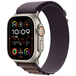 Apple Watch Ultra 2（GPS + Cellularモデル）- 49mmチタニウムケースとインディゴアルパインループ - L  インディゴアルパインループ L MREW3J/A