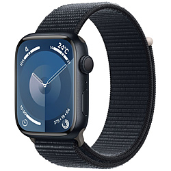 Apple(苹果)Apple Watch Series 9(GPS型号)-45mm午夜铝情况和午夜运动循环午夜铝MR9C3J/A