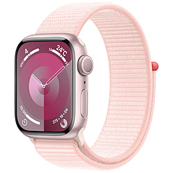 Apple(苹果)Apple Watch Series 9(GPS型号)-41mm粉红铝包和灯粉红运动循环粉红铝MR953J/A