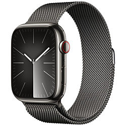 Apple(アップル) Apple Watch Series 9（GPS + Cellularモデル）- 45mmグラファイトステンレススチールケースとグラファイトミラネーゼループ  グラファイトステンレススチール MRMX3J/A ※発売日以降のお届け