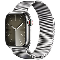 Apple(アップル) Apple Watch Series 9（GPS + Cellularモデル）- 41mmシルバーステンレススチールケースとシルバーミラネーゼループ  シルバーステンレススチール MRJ43J/A ※発売日以降のお届け