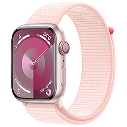 Apple Watch Series 9（GPS + Cellularモデル）- 45mmピンクアルミニウムケースとライトピンクスポーツループ  ピンクアルミニウム MRMM3J/A
