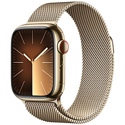 Apple(アップル) Apple Watch Series 9（GPS + Cellularモデル）- 41mmゴールドステンレススチールケースとゴールドミラネーゼループ  ゴールドステンレススチール MRJ73J/A ※発売日以降のお届け