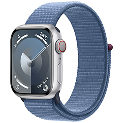 Apple(アップル) Apple Watch Series 9（GPS + Cellularモデル）- 41mmシルバーアルミニウムケースとウインターブルースポーツループ  シルバーアルミニウム MRHX3J/A ※発売日以降のお届け
