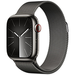 Apple(アップル) Apple Watch Series 9（GPS + Cellularモデル）- 41mmグラファイトステンレススチールケースとグラファイトミラネーゼループ  グラファイトステンレススチール MRJA3J/A ※発売日以降のお届け