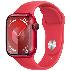 Apple(苹果)Apple Watch Series 9(GPS型号)-41mm(PRODUCT)RED铝包和(PRODUCT)RED运动带-M/L(PRODUCT)RED铝MRXH3J/A