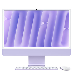 iMac M4 10C 10G / 16GB / 512GB  パープル  ［23.5型 /Apple M4 /メモリ：16GB /SSD：512GB /2024年10月モデル］