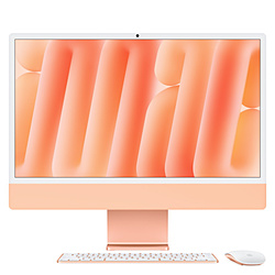 iMac M4 10C 10G / 16GB / 512GB  オレンジ  ［23.5型 /Apple M4 /メモリ：16GB /SSD：512GB /2024年10月モデル］