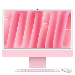 iMac M4 10C 10G / 16GB / 512GB Nano-texture  ピンク  ［23.5型 /Apple M4 /メモリ：16GB /SSD：512GB /2024年10月モデル］