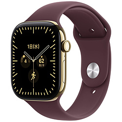 Apple(�A�b�v��) Apple Watch Series 12�iGPS + Cellular���f���j- 46mm���f�B�A���g�S�[���h�`�^�j�E���P�[�X�ƃo�[�K���f�B�X�|�[�c�o���h - M/L  ���f�B�A���g�S�[���h�`�^�j�E�� MJGT4X/A
