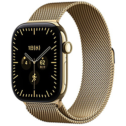 Apple Watch Series12 (GPS＋Cellularモデル) MJGU4X／A 46mmラディアントゴールドチタニウムケースとラディアントゴールドミラネーゼループ - S／M