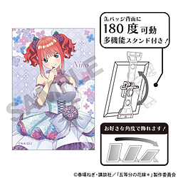 五等分の花嫁 アート缶バッジ 中野二乃 紫陽花ドレス ◆五等分の花嫁* ドリンクスタンドフェア 特典対象