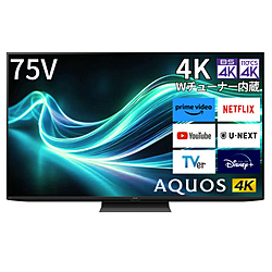 SHARP(V[v) ter AQUOS(ANIX)  4T-C75GL1 m75V^ /BluetoothΉ /4KΉ /BSECS 4K`[i[ /YouTubeΉn