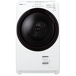 SHARP(�V���[�v) ES-7S2-WL�h����������@ �z���C�g�n[����@7.0kg/����3.5kg/�q�[�^�[����/���J��] ES-7S2-WL