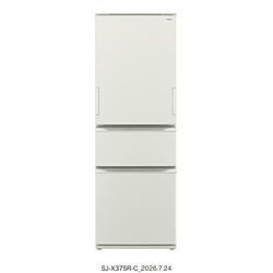 SHARP(�V���[�v) �①��(300�`399L) �}�b�g�O���[�W�� SJ-X375R-C �m��60cm /374L /3�h�A /���E�J���^�C�v�n�y��{�ݒu�����Z�b�g�z
