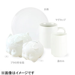 [陶磁器] RAKU YAKI buddies 無地陶磁器 マグカップ 白 RMM-500