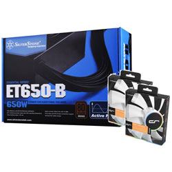 650W PC電源 SST-ET650-B + QF120 PERFORMANCE お買い得セット  ブラック 650WPSSET ［650W /ATX /Bronze］