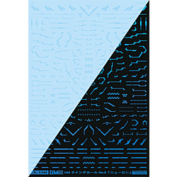 GM ラインデカール No.6NRクリア&ネオンスプラッシュブルー