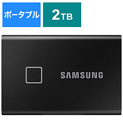 SAMSUNG(三星)MU-PC2T0K/IT外置型SSD USB-C+USB-A连接T7 Touch黑色[2TB/手提式型]
