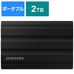 SAMSUNG(TX) MU-PE2T0S-IT OtSSD USB-C{USB-Aڑ Portable SSD T7 Shield(Android/Mac/Win) ubN m2TB /|[^u^n