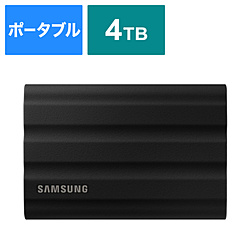 SAMSUNG(三星)MU-PE4T0S-IT外置型SSD USB-C+USB-A连接Portable SSD T7 Shield(Android/Mac/Win)黑色[4TB/手提式型]