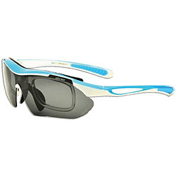 度付き対応 スポーツサングラス ES-S106 3（ブルー×ホワイト）