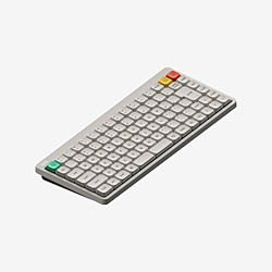 NUPHY �L�[�{�[�h Node75 - Low-profile(Red nano��) ���i�z���C�g n75nwrj �m�L���E���C�����X /Bluetooth�EUSB-A�{USB-C�n