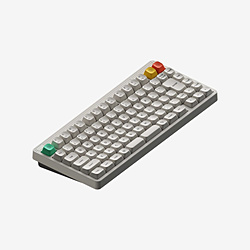 NUPHY �L�[�{�[�h Node75 - High-profile(Blush Max��) ���i�z���C�g n75mwuj �m�L���E���C�����X /Bluetooth�EUSB-A�{USB-C�n