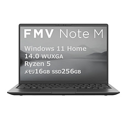 FUJITSU(xmʁj m[gp\R FMV Note MV[Y M55-K3 uCgubN FMVM55K3BA m14.0^ /Windows11 Home /AMD Ryzen 5 /F16GB /SSDF256GB /Microso