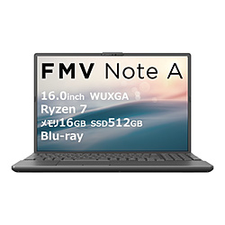 FUJITSU(xmʁj m[gp\R FMV Note AV[Y A77-K3 uCgubN FMVA77K3BA m16.0^ /Windows11 Home /AMD Ryzen 7 /F16GB /SSDF512GB /Microso