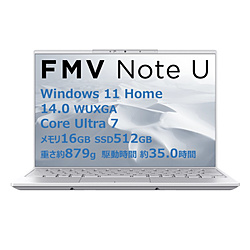 FUJITSU(富士通) FMV Note U U77-K3 FMV Note Uシリーズ U77-K3 シルバーホワイト FMVU77K3WA FUJITSU(富士通) FMV Note U U77-K3 FMV Note Uシリーズ U77-K3 シルバーホワイト FMVU77K3WA