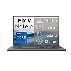FUJITSU(�x�m�ʁj FMV NoteA A77-L2 FMV �u���C�g�u���b�N FMVA77L2BA �m16.0�^ /Windows11 Home /intel Core i7 /�������F16GB /SSD�F512GB /M365 (24����) or