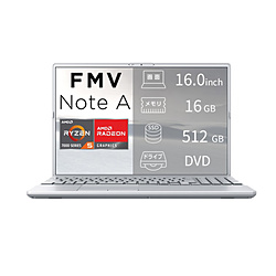 FUJITSU(�x�m�ʁj FMV NoteA A53-L2 FMV �t�@�C���V���o�[ FMVA53L2SA �m16.0�^ /Windows11 Home /AMD Ryzen 5 /�������F16GB /SSD�F512GB /M365 (24����) or O