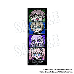 ダンガンロンパシリーズ×ぶくぶ　4カットステッカー　01.ダンガンロンパ