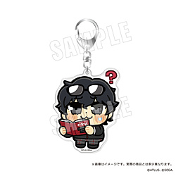 【在庫限り】 ペルソナ５ ザ・ロイヤル　主人公×ぶくぶ　おおきめアクリルキーホルダー　03.知識 ランク１