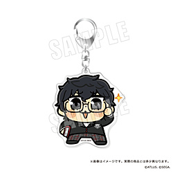 【在庫限り】 ペルソナ５ ザ・ロイヤル　主人公×ぶくぶ　おおきめアクリルキーホルダー　04.知識 ランク５