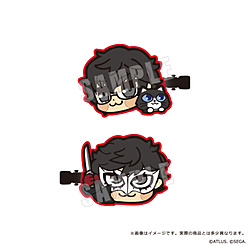 【在庫限り】 ペルソナ５ ザ・ロイヤル　主人公×ぶくぶ　前髪クリップセット　01.主人公
