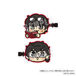 【在庫限り】 ペルソナ５ ザ・ロイヤル　主人公×ぶくぶ　前髪クリップセット　02.知識