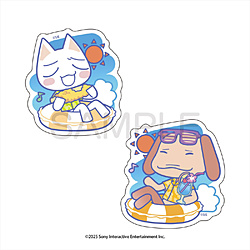 どこでもいっしょ　海でもいっしょ ダイカットステッカー トロ&ピエール 【sof001】