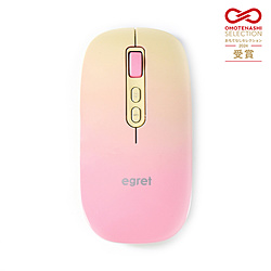ビジネスハーモニー マウス 「PrettiE」EGRET(イーグレット) 水柿 EM23-P2(B) ［光学式 /無線(ワイヤレス) /7ボタン /Bluetooth・USB］